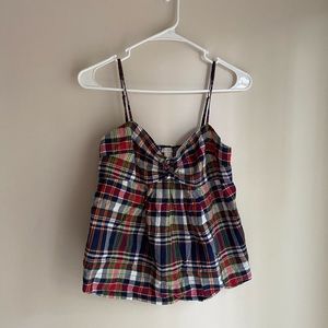 J. Crew tank small plaid